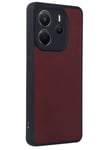 Mey İthalat®   Redmi Note 14 4G Kılıf Aras Deri Kapak - Bordo