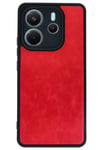 Mey İthalat®   Redmi Note 14 4G Kılıf Aras Deri Kapak - Kırmızı