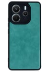 Mey İthalat®   Redmi Note 14 4G Kılıf Aras Deri Kapak - Açık Yeşil