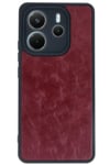 Mey İthalat®   Redmi Note 14 4G Kılıf Aras Deri Kapak - Bordo