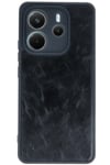 Mey İthalat®   Redmi Note 14 4G Kılıf Aras Deri Kapak - Siyah