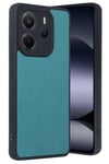 Mey İthalat®   Redmi Note 14 4G Kılıf Aras Deri Kapak - Açık Yeşil