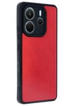 Mey İthalat®   Redmi Note 14 4G Kılıf Aras Deri Kapak - Kırmızı
