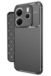 Mey İthalat®   Redmi Note 14 4G Kılıf Auto Focus Karbon Kapak - Siyah