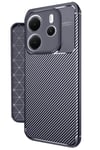 Mey İthalat®   Redmi Note 14 4G Kılıf Auto Focus Karbon Kapak - Lacivert