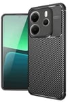 Mey İthalat®   Redmi Note 14 4G Kılıf Auto Focus Karbon Kapak - Siyah