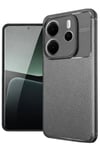 Mey İthalat®   Redmi Note 14 4G Kılıf Auto Focus Karbon Kapak - Gri