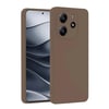Mey İthalat®   Redmi Note 14 4G Kılıf First Silikon - Kahverengi