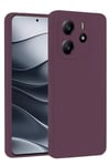 Mey İthalat®   Redmi Note 14 4G Kılıf First Silikon - Mürdüm