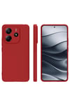 Mey İthalat®   Redmi Note 14 4G Kılıf First Silikon - Kırmızı