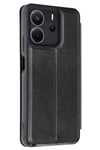 Mey İthalat®   Redmi Note 14 4G Kılıf Flip Cover - Siyah