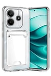 Mey İthalat®   Redmi Note 14 4G Kılıf Kart Şeffaf Silikon - Şeffaf