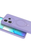 Mey İthalat®   Redmi Note 14 4G Regal Magsafe Standlı Kapak - Lila