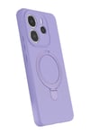 Mey İthalat®   Redmi Note 14 4G Regal Magsafe Standlı Kapak - Lila
