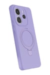 Mey İthalat®   Redmi Note 14 4G Regal Magsafe Standlı Kapak - Lila