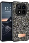Mey İthalat®   Redmi Note 14 Pro 4G Bright Simli Kapak - Gümüş