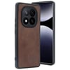 Mey İthalat®   Redmi Note 14 Pro 4G Kılıf Aras Deri Kapak - Taba