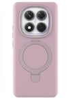 Mey İthalat®   Redmi Note 14 Pro 4G Regal Magsafe Standlı Kapak - Açık Pembe