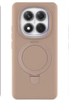 Mey İthalat®   Redmi Note 14 Pro 4G Regal Magsafe Standlı Kapak - Çöl Titanyum