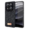 Mey İthalat®   Redmi Note 14 Pro 5G Bright Simli Kapak - Siyah