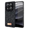 Mey İthalat®   Redmi Note 14 Pro 5G Bright Simli Kapak - Siyah