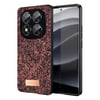 Mey İthalat®   Redmi Note 14 Pro 5G Bright Simli Kapak - Derin Mor
