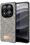 Mey İthalat®   Redmi Note 14 Pro 5G Bright Simli Kapak - Gold