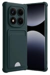 Mey İthalat®   Redmi Note 14 Pro 5G Kelvin Kartvizitli Silikon - Koyu Yeşil