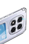Mey İthalat®   Redmi Note 14 Pro 5G Kılıf Kart Şeffaf Silikon - Şeffaf