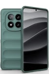 Mey İthalat®   Redmi Note 14 Pro 5G Kılıf Optimum Silikon - Koyu Yeşil