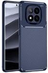 Mey İthalat®   Redmi Note 14 Pro 5G Kılıf Auto Focus Karbon Kapak - Lacivert