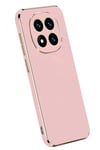 Mey İthalat®   Redmi Note 14 Pro 5G Kılıf Volet Silikon - Pembe
