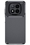 Mey İthalat®   Redmi Note 14 Pro 5G Kılıf Auto Focus Karbon Kapak - Siyah