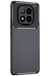 Mey İthalat®   Redmi Note 14 Pro 5G Kılıf Auto Focus Karbon Kapak - Siyah