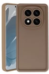 Mey İthalat®   Redmi Note 14 Pro 5G Kılıf Viera Silikon - Kahverengi
