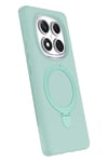 Mey İthalat®   Redmi Note 14 Pro 5G Regal Magsafe Standlı Kapak - Su Yeşili