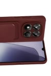 Mey İthalat®   Redmi Note 15 4G Kelvin Kartvizitli Silikon - Bordo