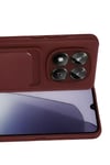 Mey İthalat®   Redmi Note 15 Pro 4G Kelvin Kartvizitli Silikon - Bordo