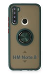 Mey İthalat®   Redmi Note 8 Kılıf Montreal Yüzüklü Silikon Kapak - Yeşil