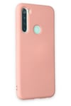 Mey İthalat®   Redmi Note 8 Kılıf Nano içi Kadife Silikon - Pudra