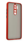 Mey İthalat®   Redmi Note 8 Pro Kılıf Montreal Silikon Kapak - Kırmızı