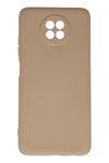 Mey İthalat®   Redmi Note 9 5G Kılıf Nano içi Kadife Silikon - Bej