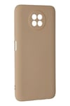 Mey İthalat®   Redmi Note 9 5G Kılıf Nano içi Kadife Silikon - Bej