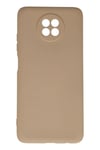 Mey İthalat®   Redmi Note 9 5G Kılıf Nano içi Kadife Silikon - Bej