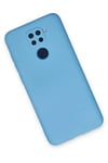 Mey İthalat®   Redmi Note 9 Kılıf Nano içi Kadife Silikon - Mavi