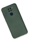 Mey İthalat®   Redmi Note 9 Kılıf Nano içi Kadife Silikon - Koyu Yeşil