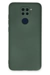 Mey İthalat®   Redmi Note 9 Kılıf Nano içi Kadife Silikon - Koyu Yeşil