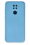 Mey İthalat®   Redmi Note 9 Kılıf Nano içi Kadife Silikon - Mavi