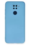 Mey İthalat®   Redmi Note 9 Kılıf Nano içi Kadife Silikon - Mavi