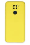 Mey İthalat®   Redmi Note 9 Kılıf Nano içi Kadife Silikon - Sarı